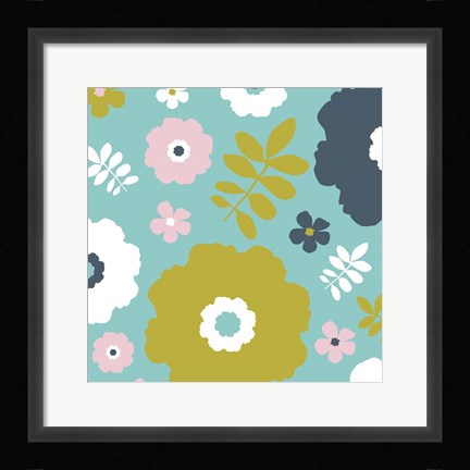 Framed Sweet Floral II Print