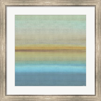 Framed Beach Layers I Print