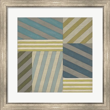 Framed Nautical Stripes II Print