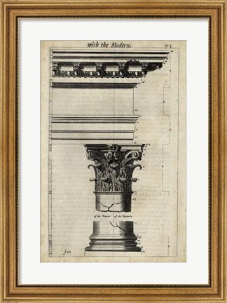 Framed Ancient Architecture II Print