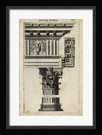Framed Ancient Architecture VII Print