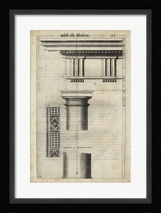 Framed Ancient Architecture VIII Print