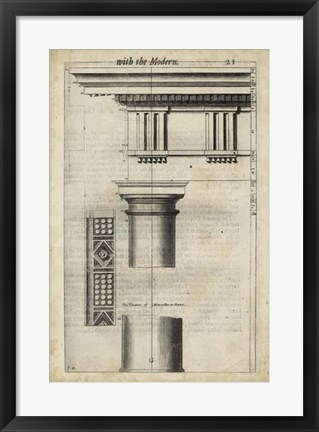 Framed Ancient Architecture VIII Print
