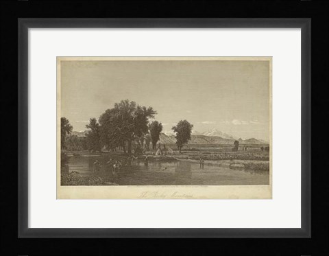 Framed Rocky Mountains Print