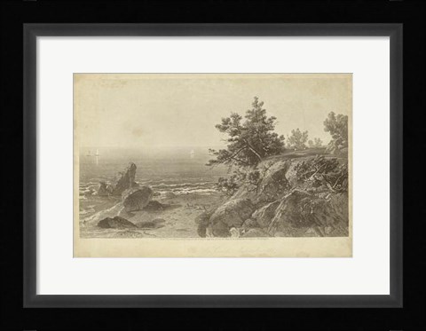Framed On the Beverly Coast, Massachusetts Print
