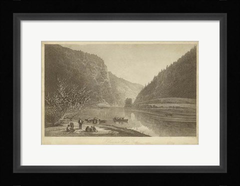 Framed Delaware Water Gap Print