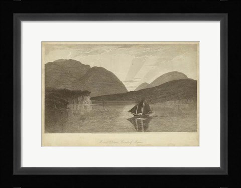 Framed Mount Desert, Coast of Maine Print