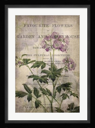 Framed Favorite Flowers IV Print