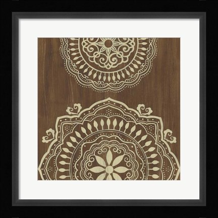 Framed Weathered Mandala IV Print
