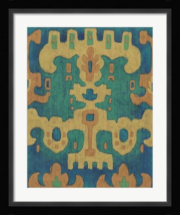 Framed Sunset Ikat II Print