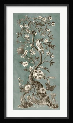 Framed Chinoiserie Patina I Print