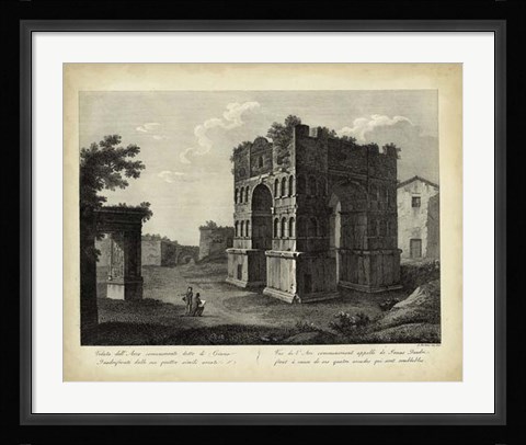 Framed Arco di Giano Quadrifonte Print
