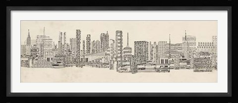Framed Neutral City Sounds Print