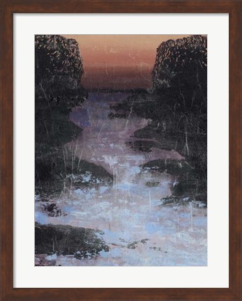 Framed Twilight Canal I Print