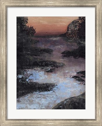 Framed Twilight Canal II Print