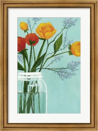 Framed Sylvan Bouquet I Print