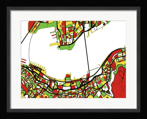 Framed Victoria Quay Hong Kong 2 Print