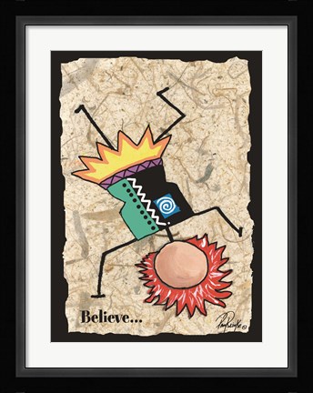 Framed Believe Print