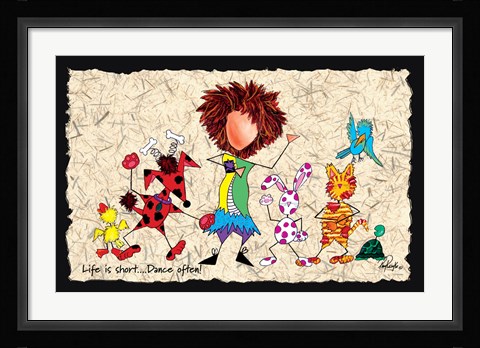 Framed Life Is Short Print