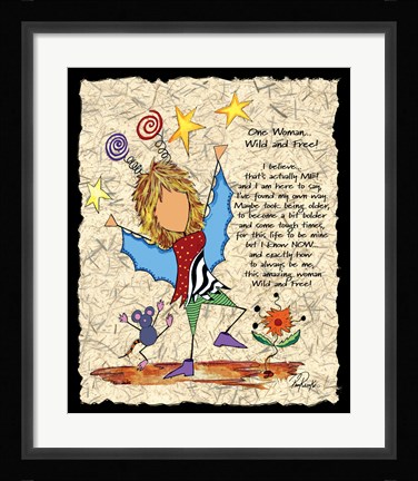 Framed One Woman 2 Print