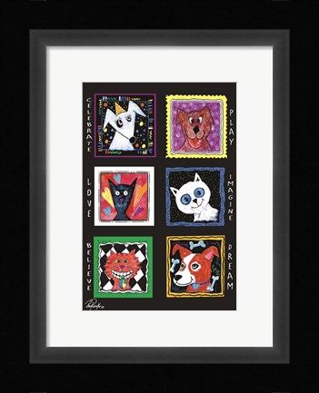 Framed Pets Play Print
