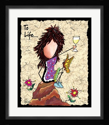 Framed Toast To Life Print