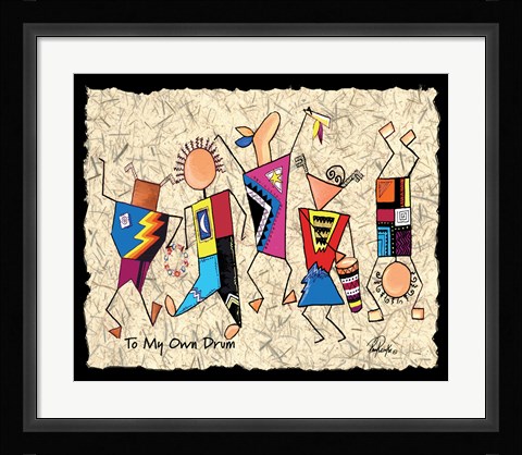 Framed To My Own Drum Print