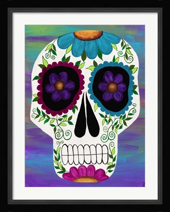 Framed Aster Calavera Print
