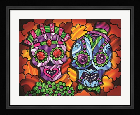 Framed Day of the Dead 1 Print