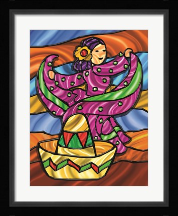 Framed Sombrero 4 Print