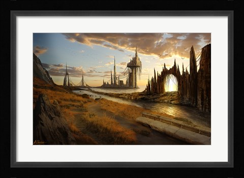 Framed Atlantic City Print