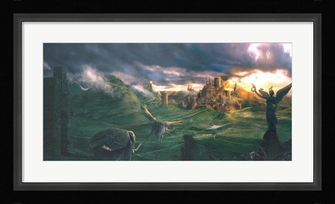 Framed Castle Highlands Print