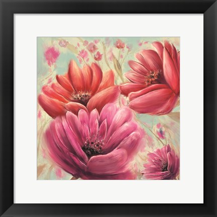 Framed Pink Poppy Bloom Print