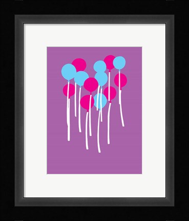 Framed Balloons Print