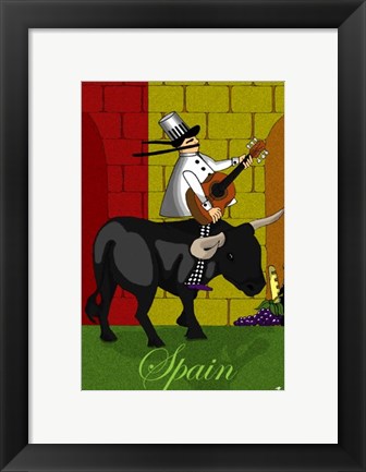 Framed Chef in Spain Print