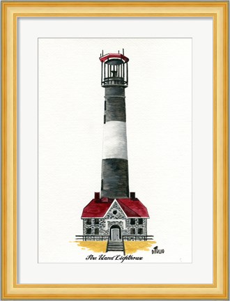Framed Fire Island Lighthouse, NY Print