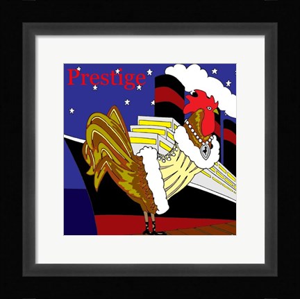 Framed Rooster Prestige Print