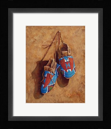 Framed Child's Footsteps Print