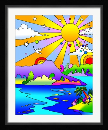 Framed Diamond Head Print