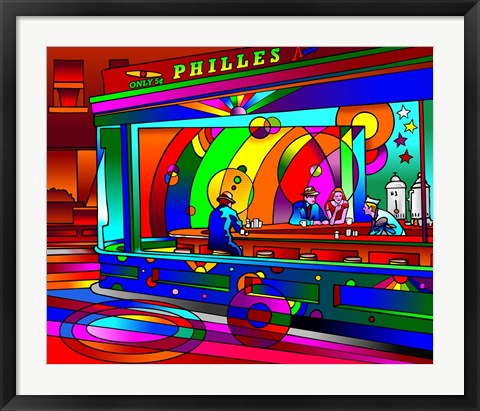 Framed Nighthawks Print