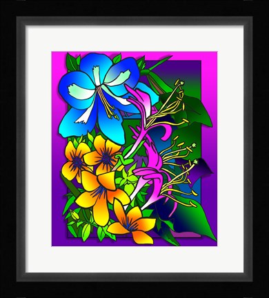 Framed Kvilleflowers 8 Print