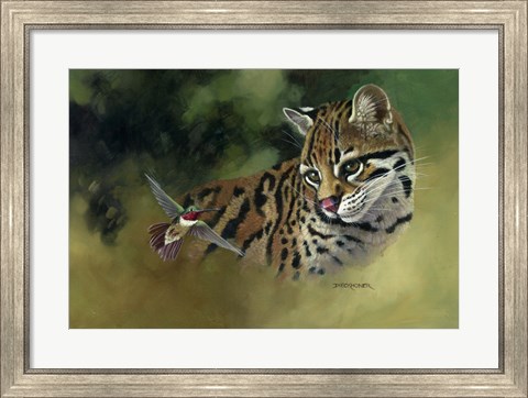 Framed Whiskers and Wings Print