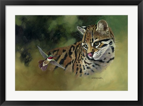 Framed Whiskers and Wings Print