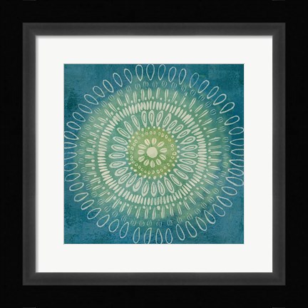 Framed Jacobean Medallions I Print