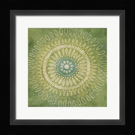 Framed Jacobean Medallions II Print