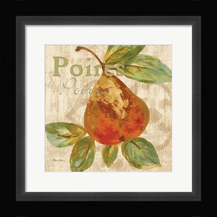 Framed Rustic Fruit IV Print