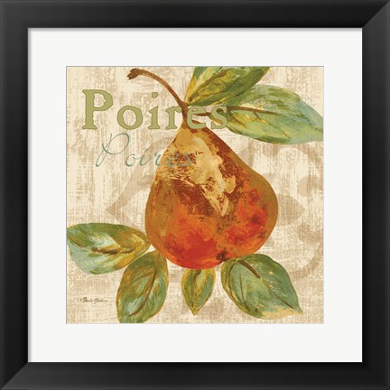 Framed Rustic Fruit IV Print