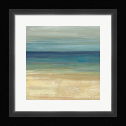 Framed Navy Blue Horizons I Print