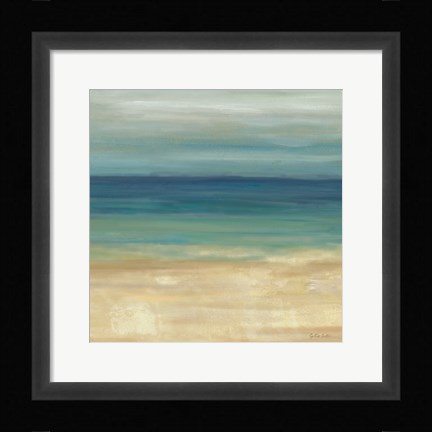 Framed Navy Blue Horizons II Print