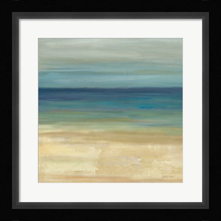 Framed Navy Blue Horizons I Print